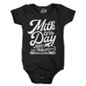 Milk Of The Day Club Baby Bodysuit Funny Breast Feeding Joke Jumper For Infants