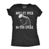 Womens Mullet Over Before You Speak T Shirt Funny Thinker Haircut Joke Tee For Ladies