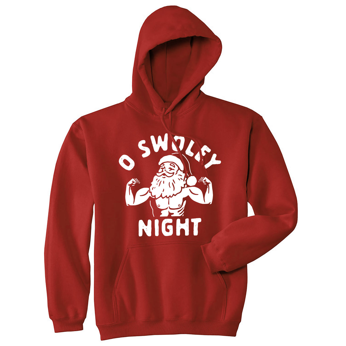 O Swoley Night Unisex Hoodie Funny Xmas Buff Ripped Santa Claus Joke Hooded Sweatshirt