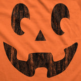 Womens Side Eye Steve Pumpkin T Shirt Funny Halloween Jack O Lantern Weird Smile Tee For Ladies