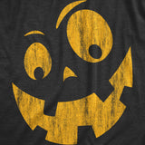 Mens Silly Jack Pumpkin T Shirt Funny Halloween Jack O Lantern Goofy Smile Tee For Guys