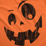 Womens Silly Jack Pumpkin T Shirt Funny Halloween Jack O Lantern Goofy Smile Tee For Ladies