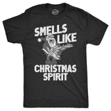 Mens Smells Like Christmas Spirit T Shirt Funny Xmas Music Parody Rock Song Tee For Guys