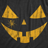 Womens Spooky and Funny Pumpkin Face Tees Halloween Jack O Lantern Tees for Womens