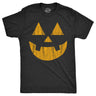 Mens Standard Jack Pumpkin T Shirt Funny Halloween Jack O Lantern Frightening Smile Tee For Guys