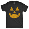 Mens Standard Jack Pumpkin T Shirt Funny Halloween Jack O Lantern Frightening Smile Tee For Guys