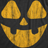 Mens Vintage Jack Pumpkin T Shirt Funny Halloween Jack O Lantern Retro Smile Tee for Guys
