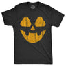 Mens Vintage Jack Pumpkin T Shirt Funny Halloween Jack O Lantern Retro Smile Tee for Guys