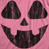 Womens Vintage Jack Pumpkin T Shirt Funny Halloween Jack O Lantern Retro Smile Tee For Ladies