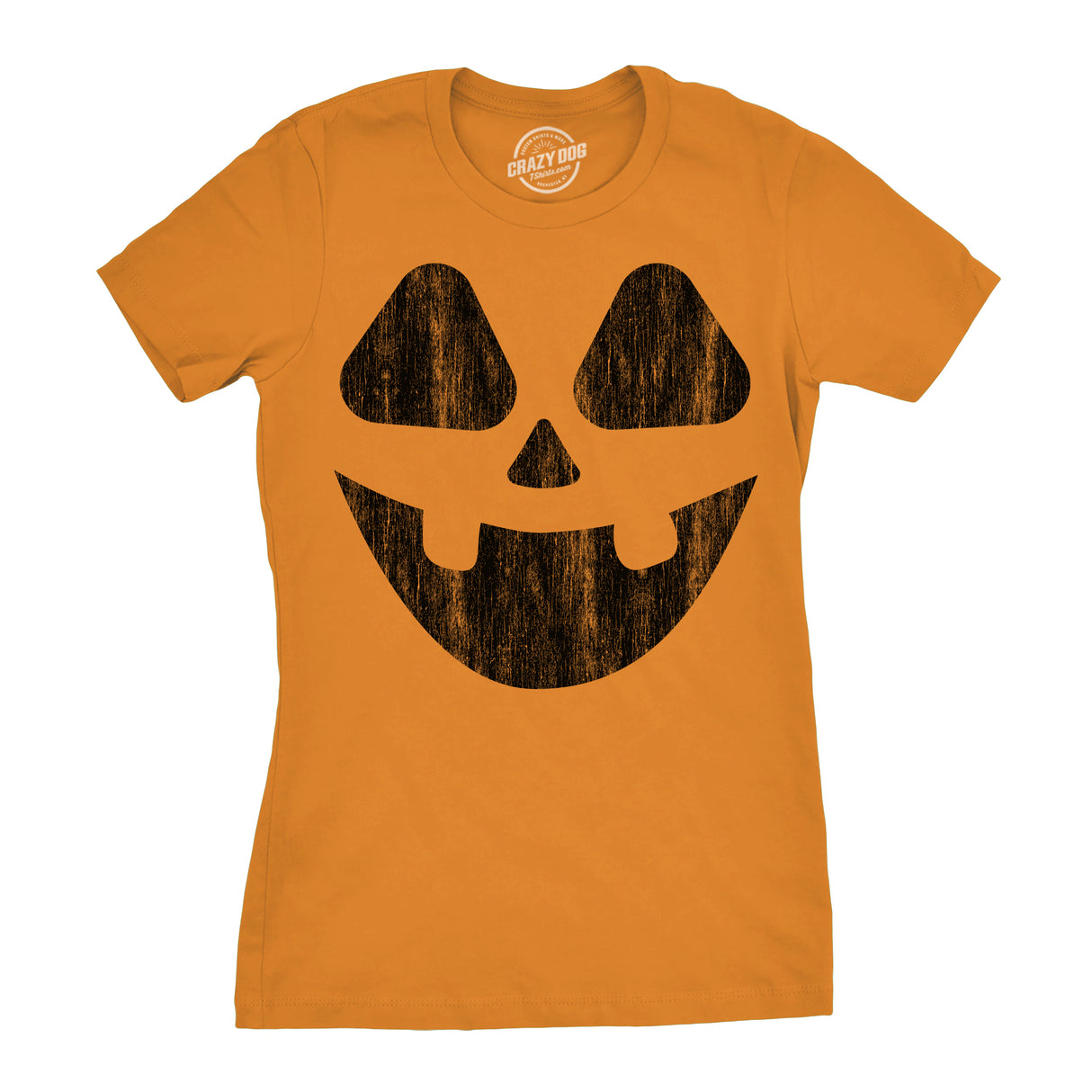 Womens Vintage Jack Pumpkin T Shirt Funny Halloween Jack O Lantern Retro Smile Tee for Ladies