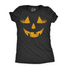 Womens Wacky Wendy Pumpkin T Shirt Funny Halloween Jack O Lantern Crazy Smile Tee For Ladies