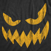 Mens Wavy Mouth Wayne Pumpkin T Shirt Funny Halloween Jack O Lantern Terrifying Smile Tee For Guys