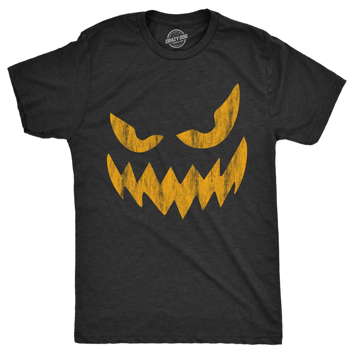 Mens Wavy Mouth Wayne Pumpkin T Shirt Funny Halloween Jack O Lantern Terrifying Smile Tee For Guys