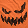 Mens Wavy Mouth Wayne Pumpkin T Shirt Funny Halloween Jack O Lantern Terrifying Smile Tee For Guys