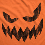 Womens Wavy Mouth Wayne Pumpkin T Shirt Funny Halloween Jack O Lantern Terrifying Smile Tee For Ladies