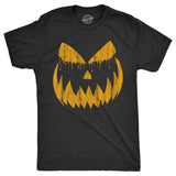 Mens Weeping Wendell Pumpkin T Shirt Funny Halloween Jack O Lantern Horrifying Smile Tee For Guys