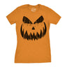 Womens Weeping Wendell Pumpkin T Shirt Funny Halloween Jack O Lantern Horrifying Smile Tee For Ladies