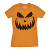 Womens Weeping Wendell Pumpkin T Shirt Funny Halloween Jack O Lantern Horrifying Smile Tee For Ladies