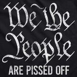 We The People Are Pissed Off Unisex Hoodie Funny Protest Constitution Politics Joke Hooded Sweatshirt