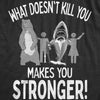 Womens What Doesnt Kill You Makes You Stronger T Shirt Funny Dangerous Animals Tee For Ladies