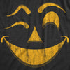 Mens Winky Warren Pumpkin T Shirt Funny Halloween Jack O Lantern Unsettling Smile Tee For Guys