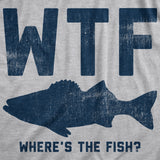 WTF Wheres The Fish Unisex Hoodie Funny Fishing Acronym Fishermen Joke Hooded Sweatshirt