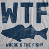 WTF Wheres The Fish Unisex Hoodie Funny Fishing Acronym Fishermen Joke Hooded Sweatshirt