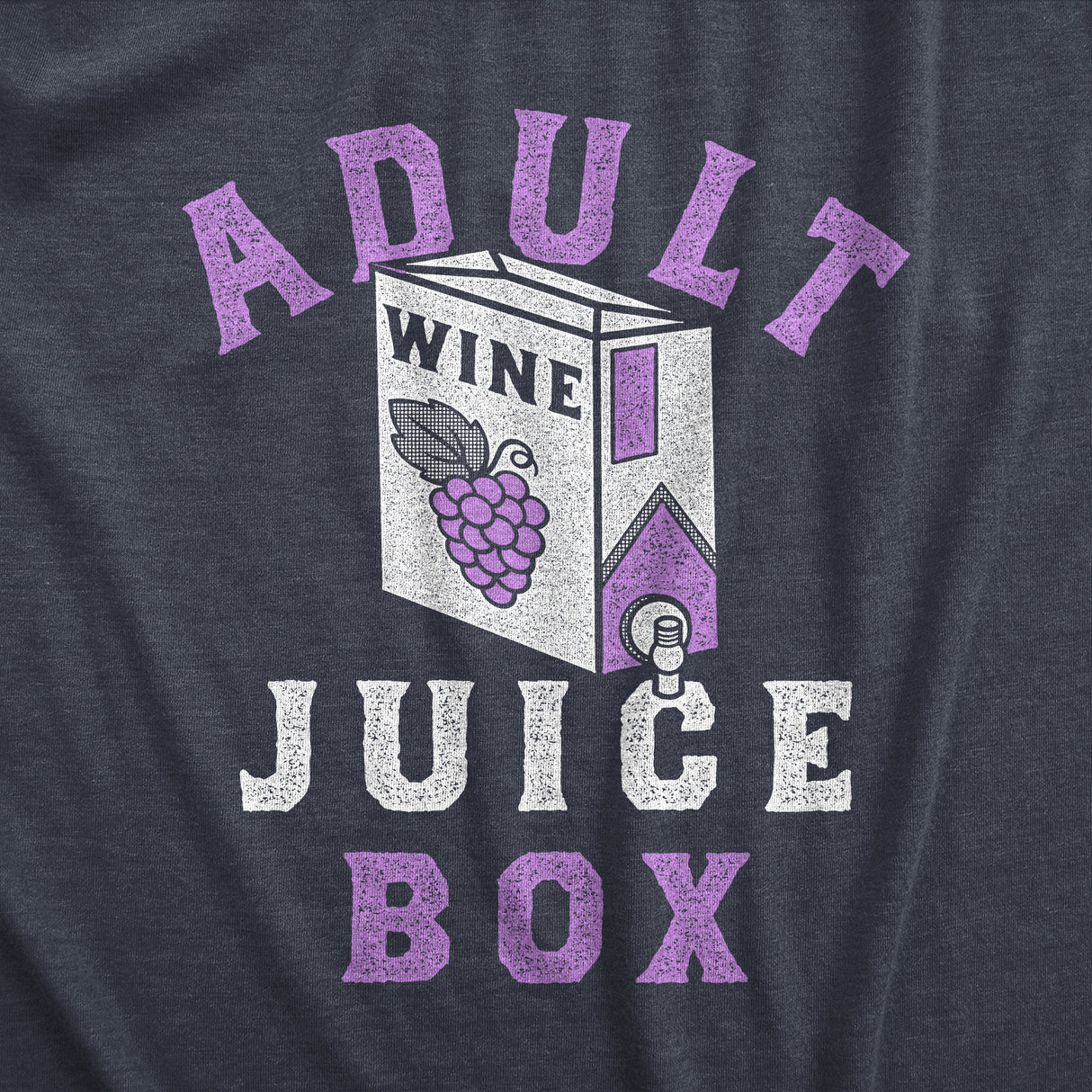 Womens Adult Juice Box T Shirt Funny Boxed Wine Lovers Joke Tee For Ladies