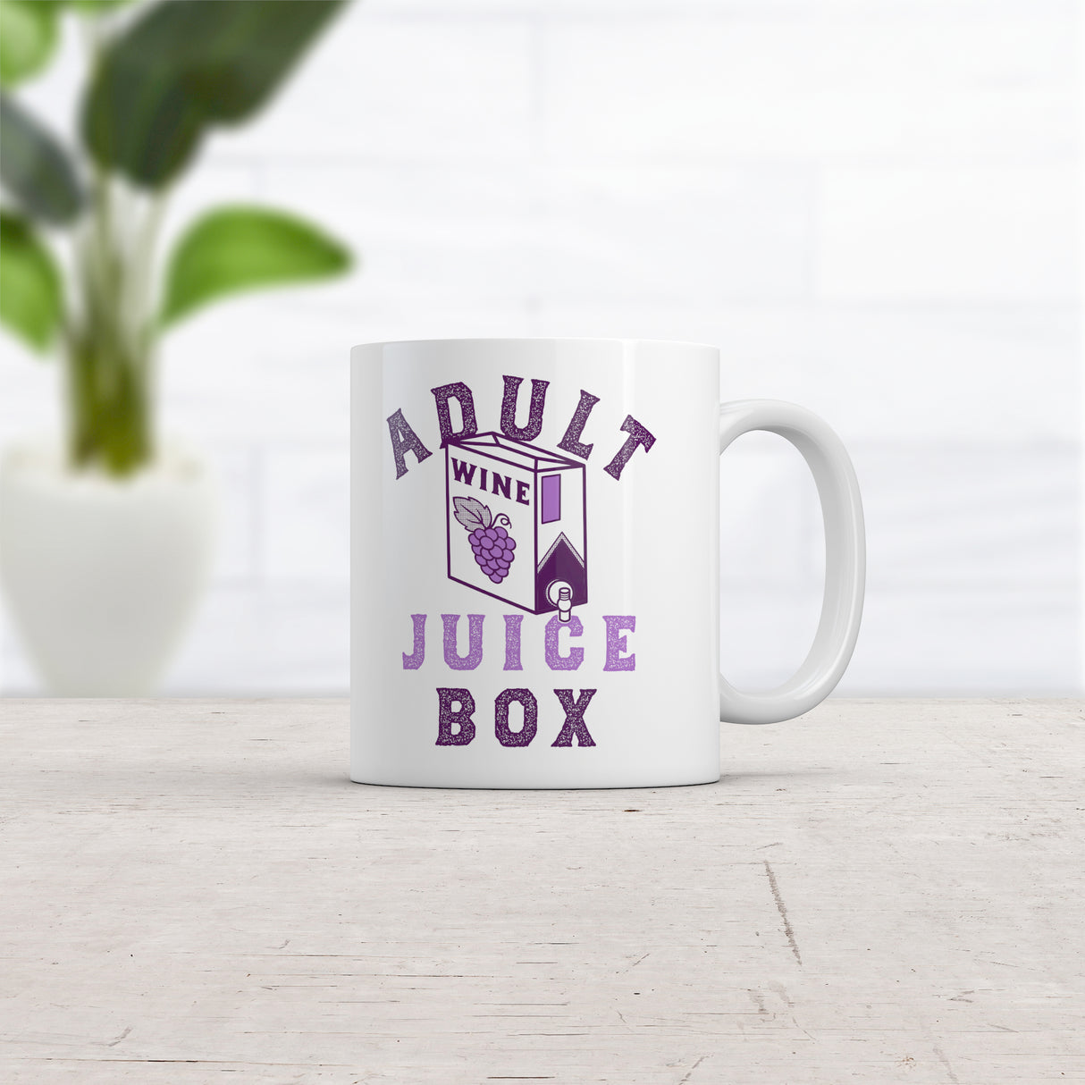 Adult Juice Box Mug Funny Wine Drinking Coffee Cup-11oz