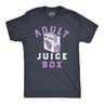 Mens Adult Juice Box T Shirt Funny Boxed Wine Lovers Joke Tee For Guys