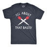Mens All About That Baste T Shirt Funny Thanksgiving Turkey Dinner Lovers Tee for Guys