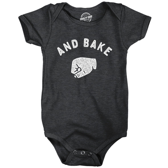 And Bake Baby Bodysuit Funny Best Friend Fist Bump Jumper For Infants