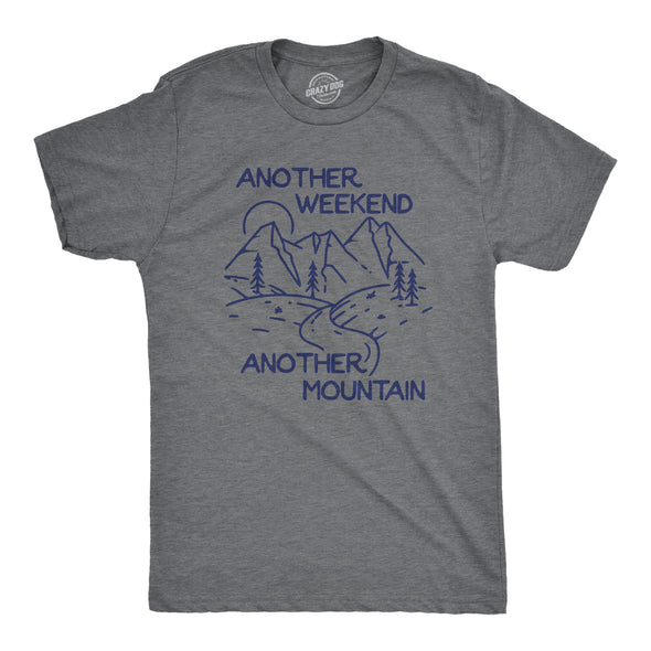 Mens Another Weekend Another Mountain T Shirt Funny Cool Outdoor Hiking Nature Tee For Guys
