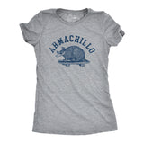 Womens Armachillo T Shirt Funny Cool Chilling Armadillo Joke Tee For Ladies