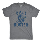 Mens Ball Buster T Shirt Funny Sarcastic Baseball Bat Joke Tee For Guys