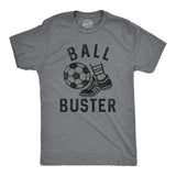 Mens Ball Buster T Shirt Funny Sarcastic Soccer Joking Tee For Guys