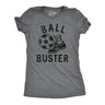 Womens Ball Buster T Shirt Funny Sarcastic Soccer Joking Tee For Ladies