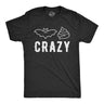 Mens Bat Shit Crazy T Shirt Funny Halloween Insane Pyscho Joke Tee For Guys