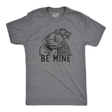 Mens Be Mine T Shirt Funny Valentines Day Mean Bear Hug Joke Tee For Guys