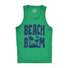 Mens Beach Bum Fitness Tank Funny Sandy Ocean Shoreline Vacation Lovers Sleeveless Tee For Guys