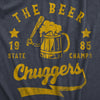 Mens The Beer Chuggers T Shirt Funny State Champs Baseball Team Drinking Lovers Tee For Guys