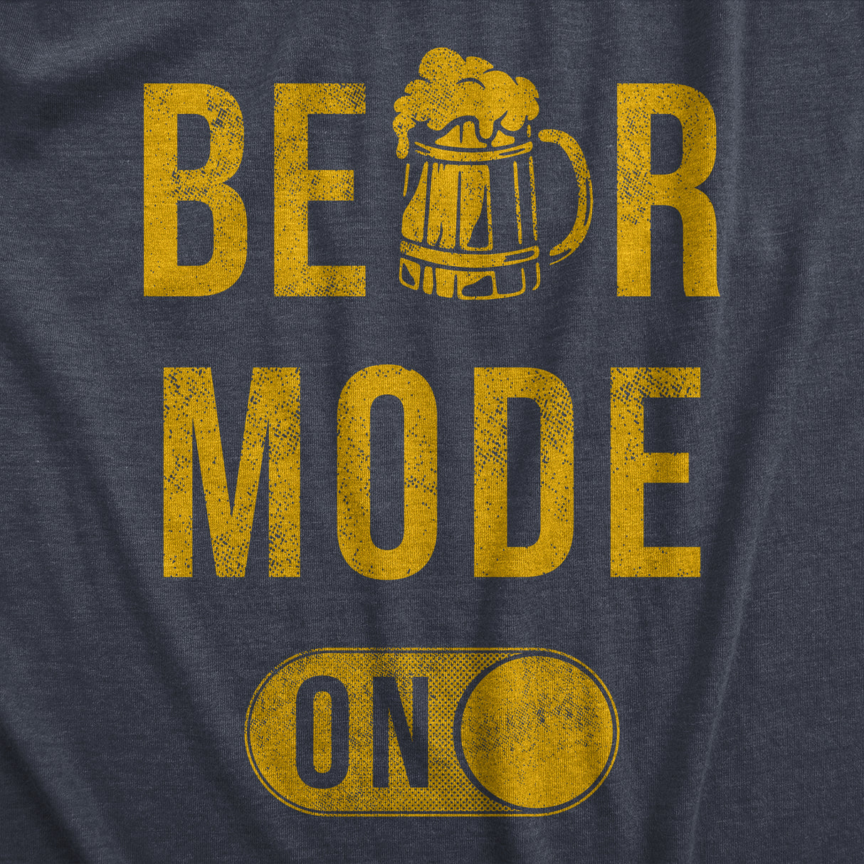 Mens Beer Mode On T Shirt Funny Drinking Partying Lager Ale Lovers Joke Tee For Guys