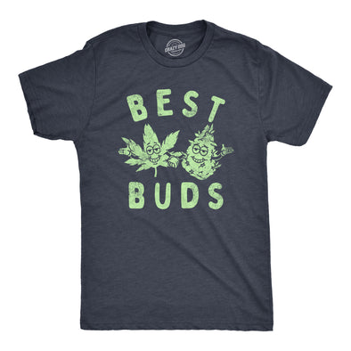 Mens Best Buds T Shirt Funny 420 Pot Weed Smoking Lovers Tee For Guys
