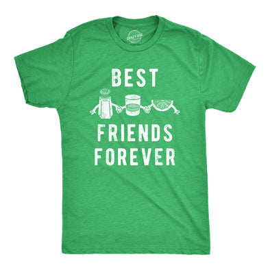 Mens Best Friends Forever T Shirt Funny Tequila Lime Salt Drinking Joke Tee For Guys