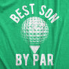 Mens Best Son By Par T Shirt Funny Golfing Lovers Greatest Child Tee For Guys