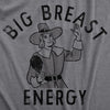 Womens Big Breast Energy T Shirt Funny Thanksgiving Turkey Dinner Pilgrim Tee For Ladies