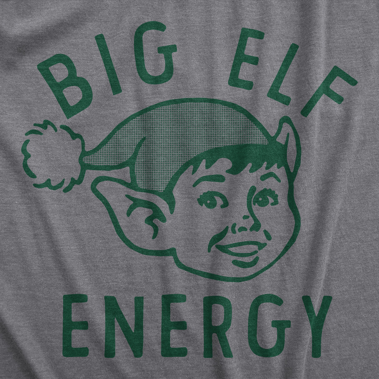 Womens Big Elf Energy T Shirt Funny Xmas Elves Ears Novelty Tee For Ladies