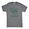 Mens Big Elf Energy T Shirt Funny Xmas Elves Ears Novelty Tee For Guys