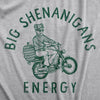 Big Shenanigans Energy Unisex Hoodie Funny St Paddys Day Drinking Partying Vibes Hooded Sweatshirt