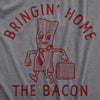 Mens Bringing Home The Bacon T Shirt Funny Office Job Business Man Money Joke Tee For Guys